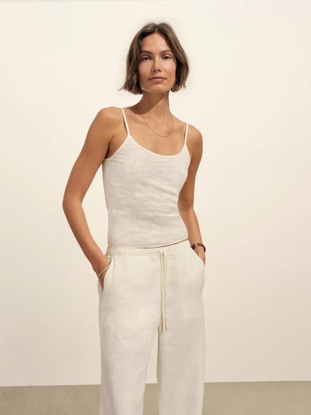 Buck Mason Crosshatch linen easy pant - Sea shell - XS - worn once - Picture 3 of 10